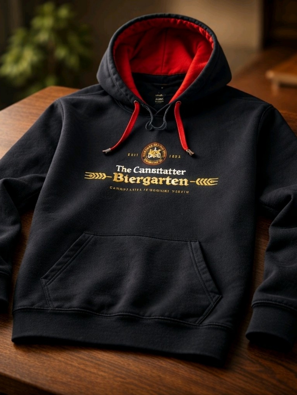 The Cannstatter Biergarten Black Hoodie From The German American Club